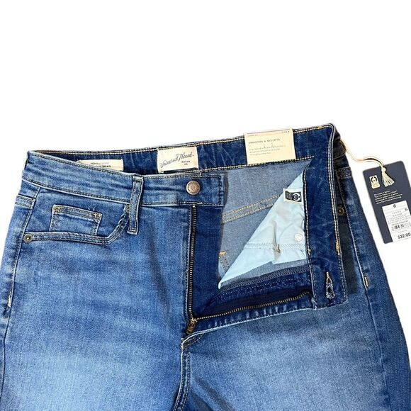 Universal Thread High Rise Skinny Denim Jeans With Patch, Size 8, NWT - Picture 5 of 13